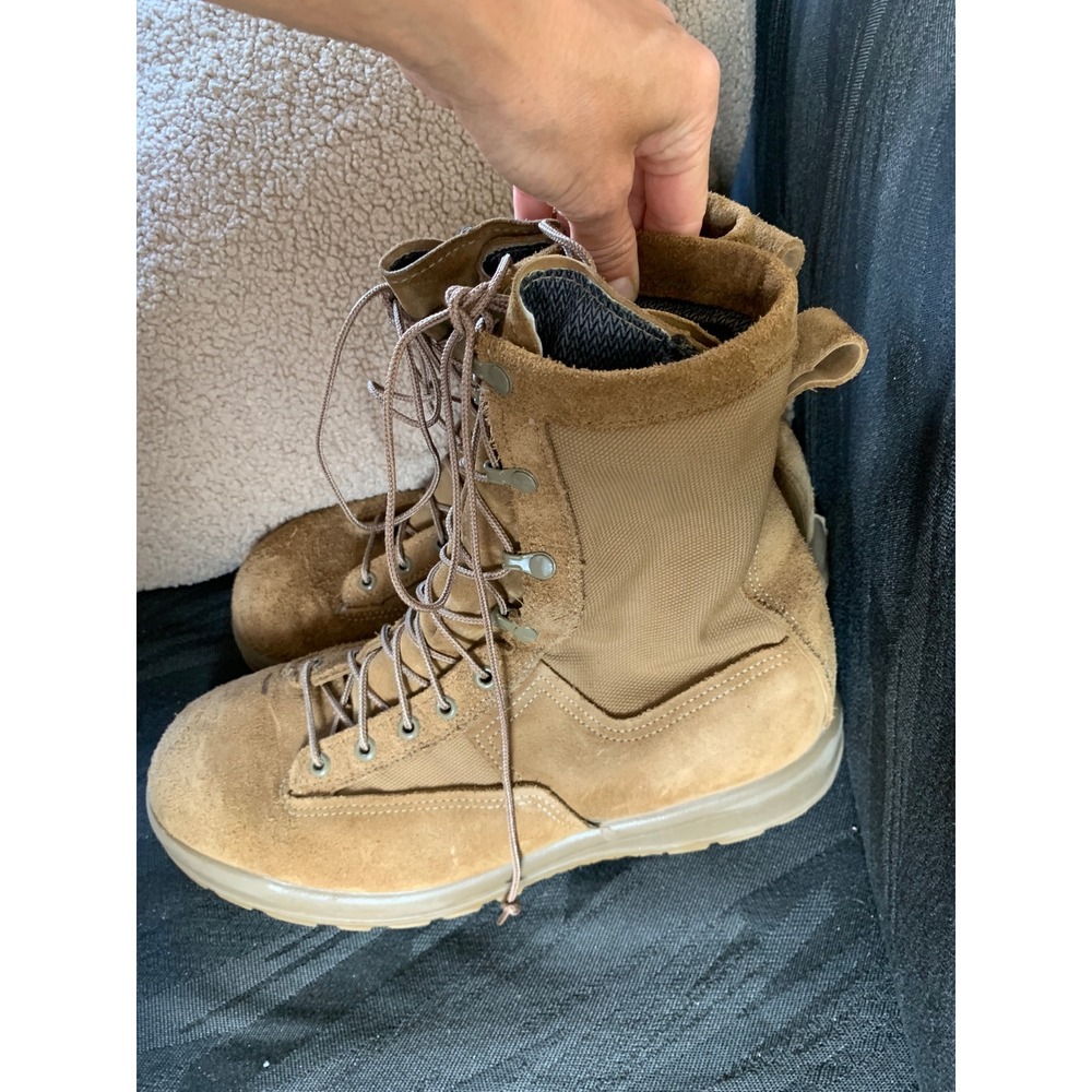 Belleville ATW 11.0 W Coyote Tan Suede Combat Flight Boots 23-D-0073 Vibram Mens